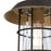 Westinghouse Iron Hill 1Lt Wall Light, Black-Bronze/Hl/Clear with Cage