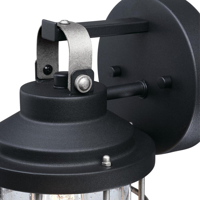 Westinghouse Villa Barone 1Lt Wall Light, Text Black/Ind Steel/Seeded