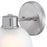 Westinghouse Dorney 1 Light Wall Light, Brushed Nickel/Frosted Glass