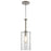 Westinghouse Hernando 1Lt Pendant, Steel/Clear Hammered