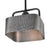 Westinghouse Bexar 1 Light Pendant, Matte Black W/Dark Pew/Metal Shade