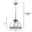 Westinghouse Oak Lane 1 Light Pendant, Barnwood/Galv Steel/Cage Shade