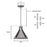 Westinghouse Pennsauken 1Lt Pendant, Steel with Iron Accent/Metal