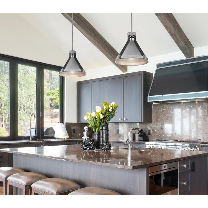 Westinghouse Pennsauken 1Lt Pendant, Steel with Iron Accent/Metal