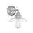 Westinghouse Iron Hill 1 Light Wall Light, Brushed Nickel/Clear Glass - 6129100