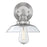 Westinghouse Iron Hill 1 Light Wall Light, Brushed Nickel/Clear Glass