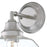 Westinghouse Iron Hill 1 Light Wall Light, Brushed Nickel/Clear Glass