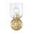 Westinghouse Basset 1 Light Wall Light, Champagne Brass/Clear Seeded