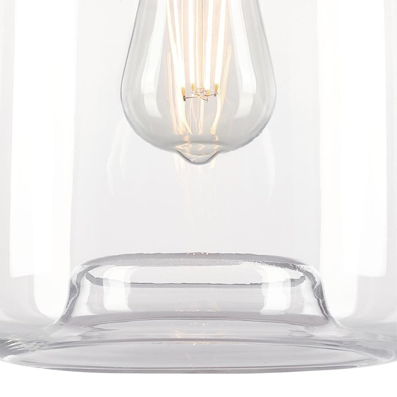 Westinghouse Judd 1 Light Pendant, Brushed Nickel/Clear Glass