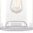 Westinghouse Judd 1 Light Pendant, Brushed Nickel/Clear Glass