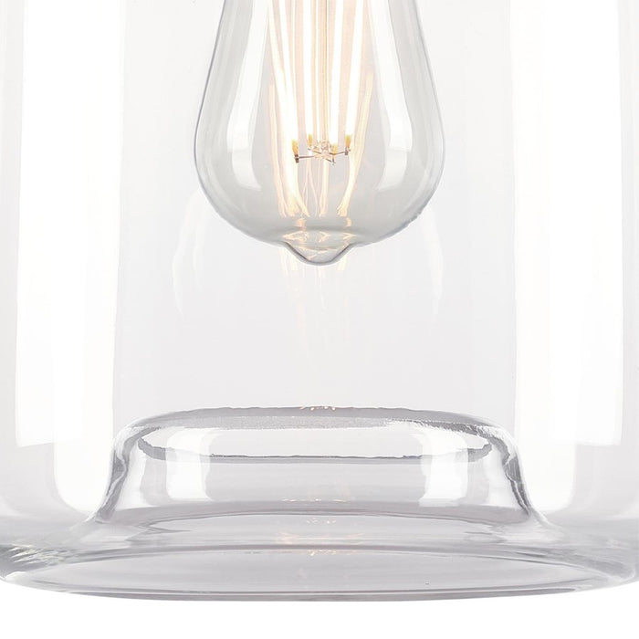Westinghouse Judd 1 Light Pendant, Brushed Nickel/Clear Glass