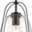 Westinghouse Kewadin 1 Light Pendant, Matte Black/Clear Glass