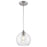 Westinghouse Tatze 1 Light Pendant, Brushed Nickel/Clear Glass - 6130500