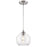 Westinghouse Tatze 1 Light Pendant, Brushed Nickel/Clear Glass