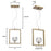 Westinghouse Zoa 1 Light Pendant, Brushed Brass/Crystal Glass