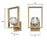 Westinghouse Zoa 1 Light Wall Light, Brushed Brass/Crystal Glass