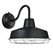 Westinghouse Academy 1Lt 12" Outdoor Wall Light Light, Black/Cage - 6131700