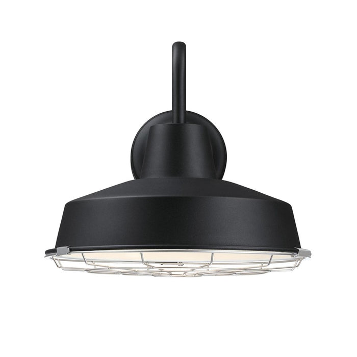 Westinghouse Academy 1Lt 12" Outdoor Wall Light Light, Black/Cage