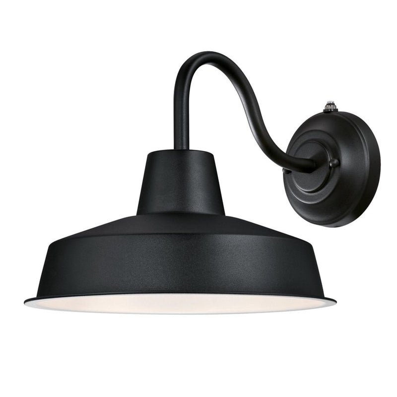 Westinghouse Academy 1Lt 12" Outdoor Wall Light Light, Black/Cage