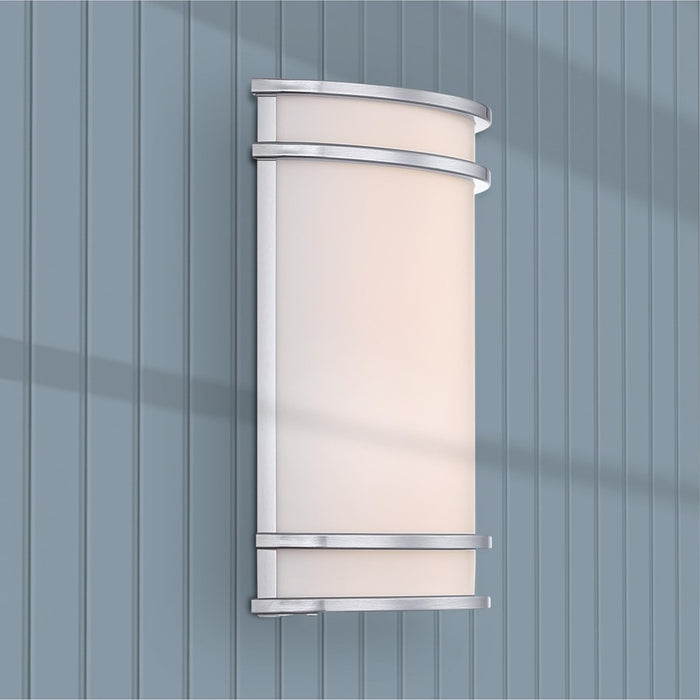 Westinghouse Hatboro 1 Light Wall Light, Nickel/Frosted Acrylic