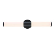 Westinghouse Clarksboro 1 Light 24" Wall Light, Black/Frosted Acrylic - 6138300