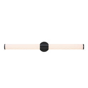 Westinghouse Clarksboro 1 Light 36" Wall Light, Black/Frosted Acrylic - 6138400