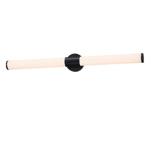 Westinghouse Clarksboro 1 Light 36" Wall Light, Black/Frosted Acrylic