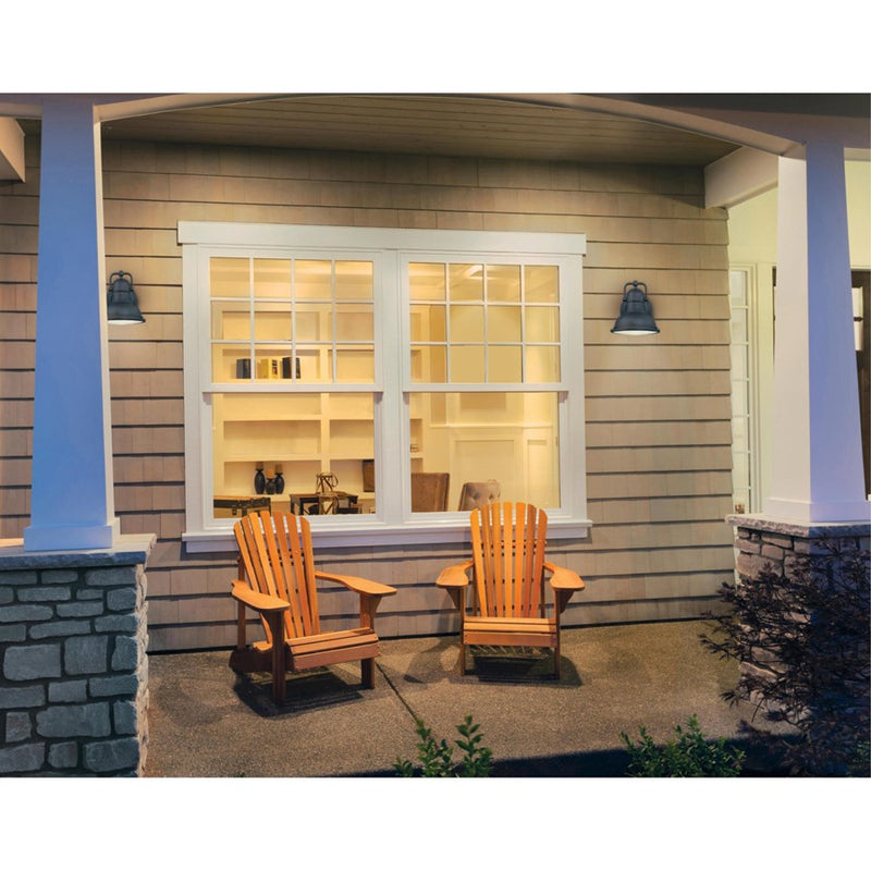 Westinghouse Orson 9in 1-Light Outdoor Wall Sconce | Vintage Oil Rubbed Bronze and Frosted Prismatic | Porch & Deck | Model 6203400