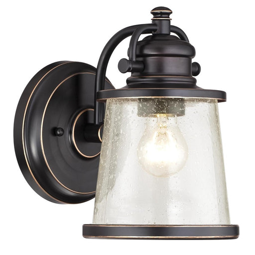Westinghouse Emma Jane 1Lt Wall Light, Amber Bronze/Clear Seeded Glass - 6204000