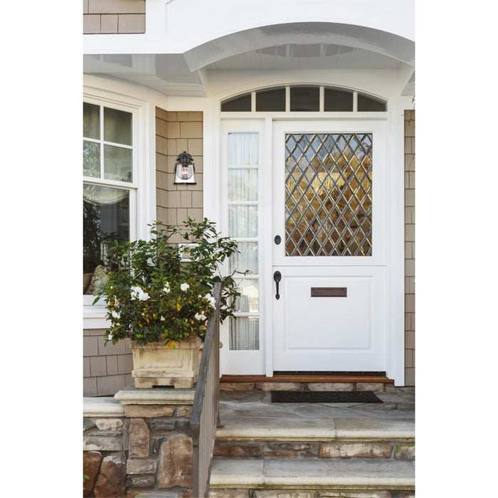 Westinghouse Emma Jane 1Lt Wall Light, Amber Bronze/Clear Seeded Glass