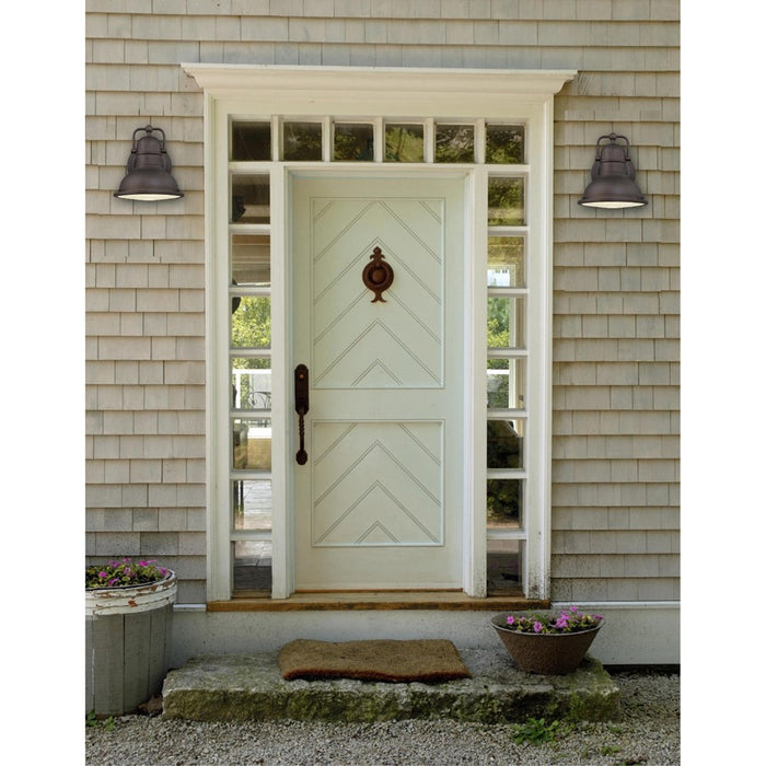 Westinghouse Orson 1Lt 11" Outdoor Wall Light, Bronze/Frosted Prismatic