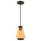 Westinghouse 1 Light Pendant, Oil Rubbed Bronze/Amber Tinted Glass - 6205200
