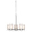 Westinghouse Sylvestre 5Lt Chandelier, Nickel/Frosted Seeded - 6227400