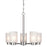 Westinghouse Sylvestre 5Lt Chandelier, Nickel/Frosted Seeded