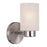 Westinghouse Sylvestre 1Lt Wall Light, Brushed Nickel/Frosted Seeded - 6227800