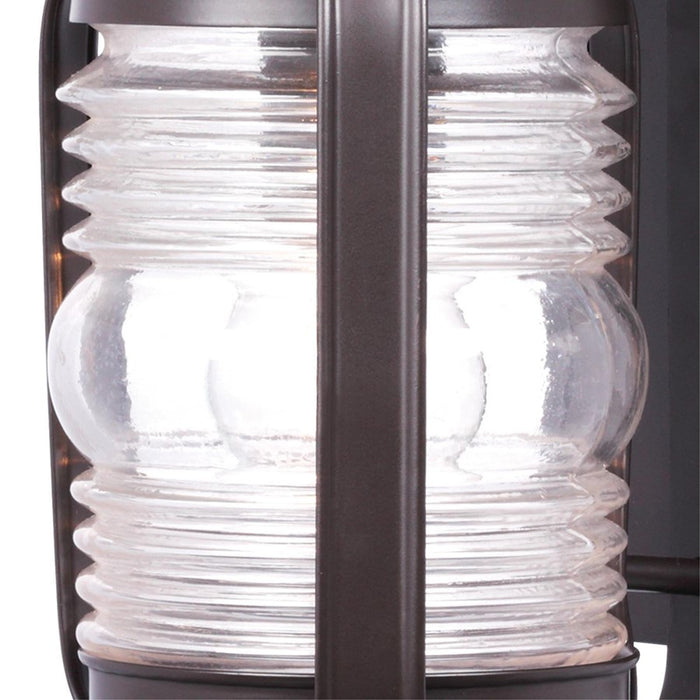 Westinghouse Weatherby 1 Light Wall Light, Weathered Bronze/Clear - 6230100