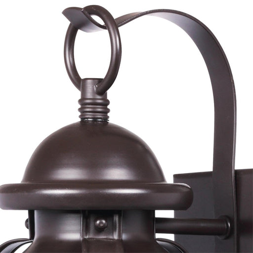 Westinghouse Weatherby 1 Light Wall Light, Weathered Bronze/Clear