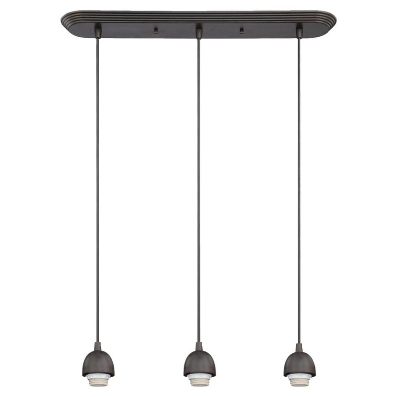 Westinghouse 3-Light Mini Pendant | Traditional Oil Rubbed Bronze Metal | Kitchen Island & Dining Room | 23.5 x 3.5 x 4.5 in | Model 6301300