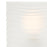 Westinghouse Alexander 3Lt Wall Light, Nickel/Rippled White Glazed