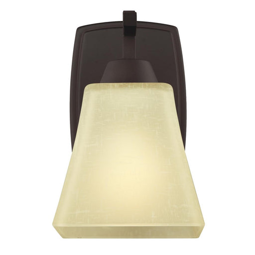 Westinghouse Midori 1 Light Wall Light, Oil Rubbed Bronze/Amber Linen