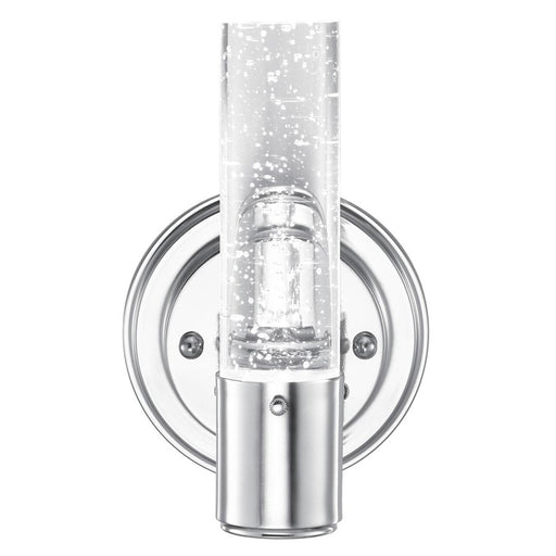 Westinghouse Cava 1 Light Wall Light, Chrome/Bubble Glass