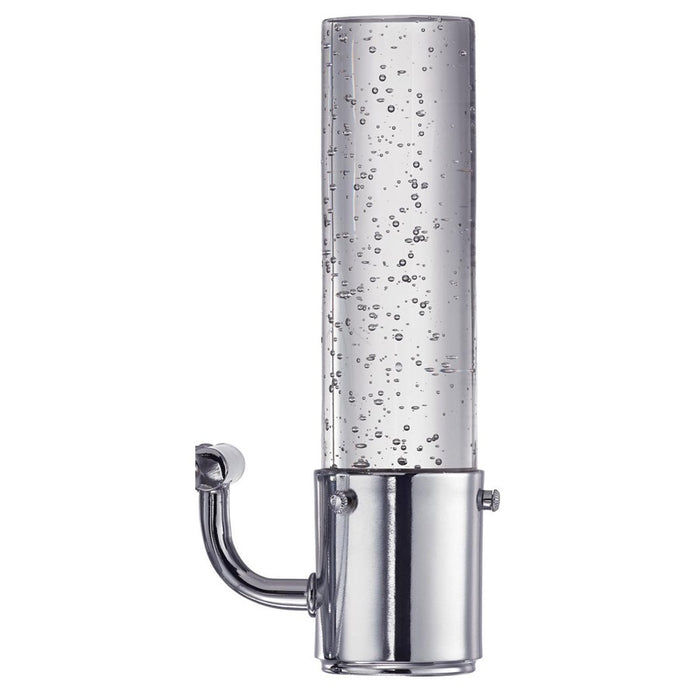 Westinghouse Cava 1 Light Wall Light, Chrome/Bubble Glass