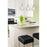 Westinghouse 1 Light Pendant, Brushed Nickel/Clear Crackle Glass