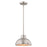 Westinghouse Malte 1 Light Pendant, Brushed Nickel/Metal Shade - 6309600