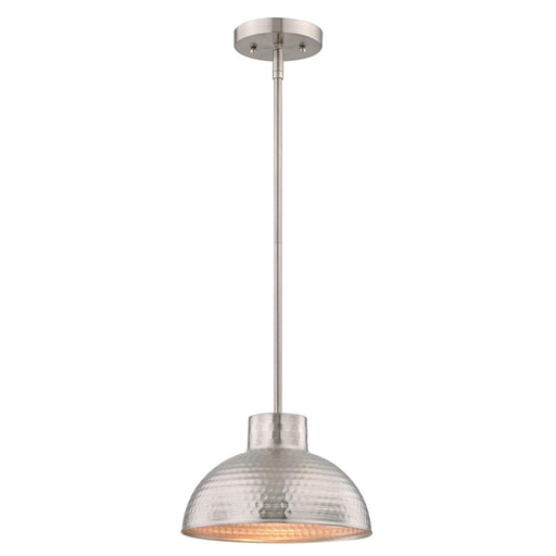 Westinghouse Malte 1 Light Pendant, Brushed Nickel/Metal Shade - 6309600