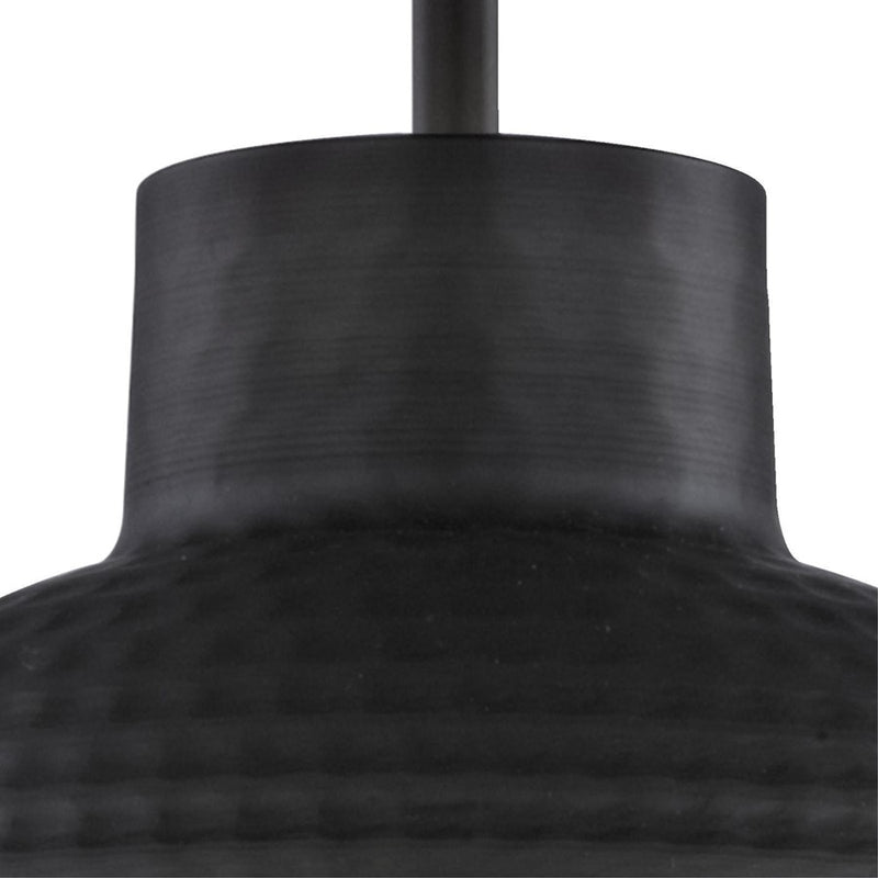 Westinghouse Malte 10in 1-Light Pendant | Hammered Oil Rubbed Bronze Metal Shade | Kitchen Island & Dining Room | 10 x 10 x 6 in | Model 6309900