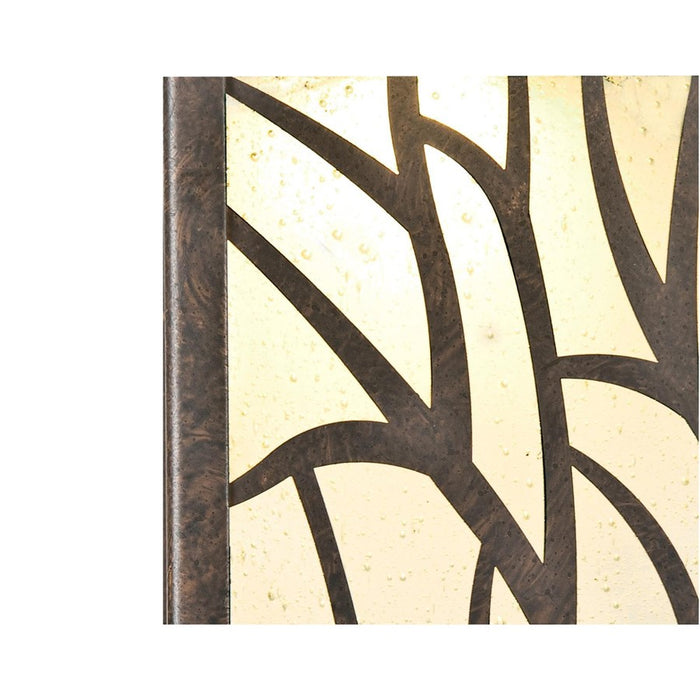 Westinghouse Glenwillow 1Lt Wall Light, Victorian Bronze/Clear Seeded