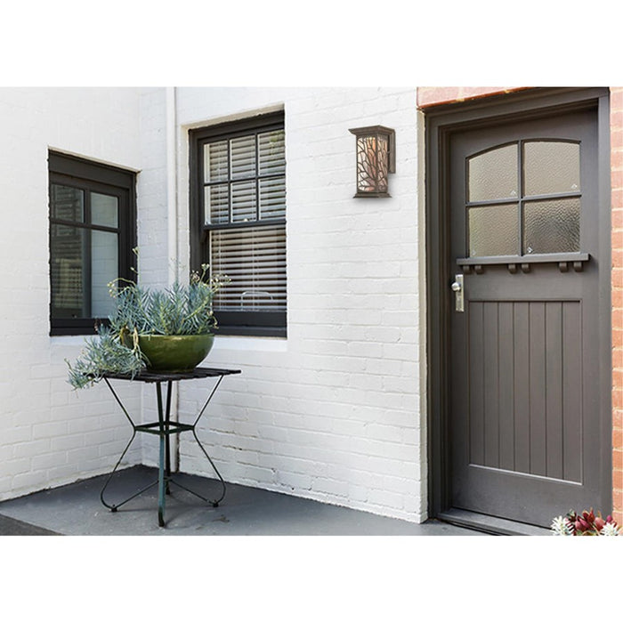 Westinghouse Glenwillow 1Lt Wall Light, Victorian Bronze/Clear Seeded