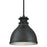 Westinghouse Kilian 1 Light Pendant, Matte Brushed Gunmet/Metal Shade