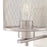 Westinghouse Morrison 1 Light Wall Light, Brushed Nickel/Mesh Shade